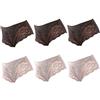 JADEA 6 Pezzi Slip Donna 1031 in Cotone con Inserti avanti in Pizzo