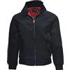 Knightsbridge - Giacca Harrington da Uomo, Stile Retro Scooter, Bomber (Nero/3XL)