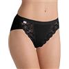 Sloggi Chic Tai, Offerta 6 E 12 Pezzi, Slip Donna in Cotone con Pizzo, Tai, Slip Donna in Cotone (6 Pezzi Nero, 6-48)