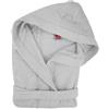 Gabel Accappatoio con cappuccio Unisex (IT, Testo, M, Regular, Regular, BIANCO con bordo)