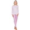Karelpiù KAREL PIU' Pigiama da Donna in 100% Cotone (8033PLD) (Rosa Chiaro/Rosa Polvere, L)