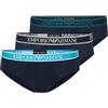 Emporio Armani 3-Pack Brief, Mutande Bambino Uomo, Armani Blu/Armani BL,