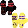 Rainbow Socks - Unisex Donna Uomo -Calze Antiscivolo Abs con una Scritta Divertente - Per Donne e Uomini, Giocatori, Gamer - Se Riesci a Leggere Questo - 2 paia - giallo nero - 44-46