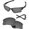 PapaViva Lenti di ricambio per occhiali da sole Oakley Half Jacket 2.0 XL OO9154 62 mm, Nero cromato., Half Jacket 2.0 XL