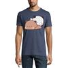 Generic Bubu Dudu Sleeping Crew Neck Maglietta Uomo Cotone Denim, denim, XL