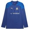 PUMA Maglia da Training Calcio con Zip Corta Olympique de Marseille XS Clyde Royal Team Sun Glitter Blue Gold