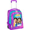 NINNA e MATTI Zaino Trolley Duo con Ruote e Asta Telescopica, 45 x 34,5 x 21 cm