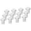 LIABEL. Set da 12 T-Shirt da Uomo Cotone Disponibili in 3 Modelli e Varie Taglie (5/L, Assortito-Girocollo)