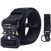 CHNNO1 125-140CM cintura tattica cintura militare in nylon outdoor uomo esterno polizia pesante allenamento caccia combattimento cintura, Zs-2nero-Y, 125 cm