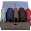 GATTI A POIS Box da N.5 Calze Lunghe SMART MAN LISCE in Puro Filo di Scozia, Made in Italy