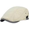 ZIHDKE Berretto piatto con visiera, morbido e resistente, traspirante, for uomo donna, ad asciugatura rapida estivo Per All'aperto(Beige)
