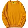 amropi Felpa da Uomo Maglione Foderato in Pile Pullover Caldo Sweatshirt a Maniche Lunghe Top Giallo,3XL