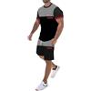JokeLomple 2024 Estate Tracksuit Uomo - Set Abbigliamento Sportivo Stampato Tracksuit con Tasche Tinta Unita 2 Pezzi Sportivo Tracksuit Tuta Sportiva Primavera Estate