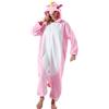 ULEEMARK Donna Pigiama Anime Cosplay Halloween Costume Attrezzatura Adulto Ummo Animale Onesie Unisex Porpora Coniglio per Altezze da 140 a 187 cm