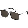 Carrera 186/S, Occhiali da sole Unisex Adulto, Dkrut Blk 59