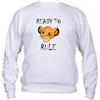 Vestin M-Italy Felpa a Girocollo Uomo & BAMBIN - Ready TO Rule - Super vestibilità Top qualità (12-14 Anni, Nero)