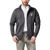 Generisch Cardigan da uomo Ricamato Full Zip Cardigan Vestibilità rilassata Cardigan con tasca con cerniera, morbido maglione leggero e comodo, pratico giacca invernale, grigio., XL