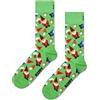 Happy Socks Calze da gnomo natalizio, Verde, 42-46