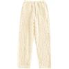 Generisch Pantaloni lunghi da donna, morbidi: pantaloni da jogging da donna, taglie grandi, in maglia a coste, caldi, pantaloni invernali a gamba larga, pantaloni da palazzo, pantaloni in tinta unita, in pile