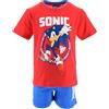 SUN CITY Adatto a Sonic, Set per Bambino, Completo 2 Pezzi con Maglietta Rossa e Pantaloncini (Rosso, 3 Anni)