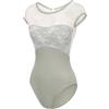 Lanbodance Body per Donne a Maniche Corte da Balletto per Danza Adulta e Ginnastica, X-Small