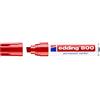 Edding Marcatore permanente 800 punta a scalpello rosso