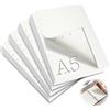 mawmuaw 4 Confezioni Fogli A5 con Buchi 240 Ricarica Carta Bianchi 6 Fori A5 Ricariche per Fogli Formato Planner Inserti di Carta per Raccoglitore ad Anelli Ricarica Agenda Schizzi Pittura