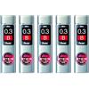PENTEL Set di 5 astucci da 15 mine 0,3 mm AIN STEIN C273 durezza B