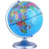 Toddmomy Globo Terrestre Educativo 20 Cm Base Stabile, Mappamondo Didattico e Studenti, Decorazione da Scrivania per Casa e Scuola