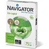 NAVIGATOR Office Paper Solutions Navigator Eco-Logical Carta Premium per ufficio, Formato A4, 75 gr, 1 risma da 500 Fogli