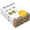 Infowerk Carta per stampante, 1000 fogli, 2 x 500 A4, 80 g, bianco brillante, CIE 160, vincitore del test PEFC