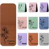 WINSD Segnalibro Magnetico in pelle Personalizzato,Segnalibri Personalizzati con Nome e Fiore,Regali di Natale per Amici, Amanti dei libri, Lettori e Studenti (Stile 3)