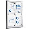 Danieli - Bacheca da Esterno Porta Menu e Avvisi A4. Bacheca con Serratura e Coppia di Chiavi in Dotazione. Facile Fissaggio a Parete. Superficie in Acciaio Magnetica e Scrivibile. (4 x A4)
