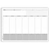 Agendepoint.it Planning settimanale perpetuo spiralato 30x42cm A3 55fogli grigio