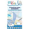 ETIKIDS Pack Animali: 40 Adesivi e 25 Etichette Termoadesive con Icone di Animali, per Bambini e Adulti, Oggetti, Asilo, Scuola, Sport, Resistente, Facile da Usare - Colore: Animali, Dimensioni: 30x19 mm