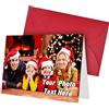 ARSWENGER Biglietti D'auguri Personalizzati con Busta, Biglietto di Ringraziamento con Foto e Testo Cartolina Regalo Unica per Compleanno Matrimonio Anniversario Halloween Natale (Rosso)