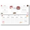Agendepoint.it Planning settimanale perpetuo spiralato 10x30cm su due pagine dolci