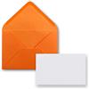 FarbenFroh by GUSTAV NEUSER Biglietti singoli con busta, DIN A8, 7,1 x 4,5 cm, con buste formato C8, 7,6 x 5,2 cm, con chiusura da inumidire 25 Set 11 - arancione.