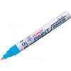Generico Confezione da 12 pennarello marcatore indelebile SNOWMAN paint marker smalto punta tonda AZZURRO