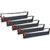 vhbw 5x nastro inchiostrato sostituisce Tally Genicom 062471 per stampante ad aghi - nero