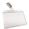vetrine inrete Vetrineinrete® Porta badge 12 pezzi in plastica rigida trasparente con clip cartellino portabiglietti orizzontale 90x55 mm M73