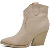 IF Fashion Scarpe da Donna Stivali Stivaletti Cowboy Western Camperos Texani Etnici 662-1 beige N.40