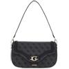 GUESS borsa a tracolla Dea Flap Shoulder Bag Coal Logo grigio scuro