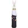 Braccialini Ombrelli Lt Ombrello manuale con impugnatura sagomata a forma di Bugs Bunny. Design romantico su base nera con cuori e grafica di Bugs Bunny. Dettagli rosa a contrasto e logo Looney Tunes