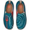 UIN Scarpe da donna Loafer leggere, comode e dipinte artistiche, casual, da trekking, collezione Toledo I, Spaghetti, 35 EU