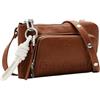 Desigual borsa a tracolla Half Logo 24 Lisa Crossbody Bag Leather West marrone