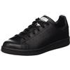 adidas Stan Smith J, Scarpe da ginnastica basse Unisex - Adulto, Black Black Running White M20604, 36 EU