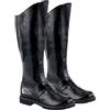 YUMALI Stivali Da Pirata Vichingo Stivali Da Cavaliere Retrò Gotico in Pelle Sintetica Scarpe Singole Con Cerniera a Tubo Alto per Costumi Cosplay (Black,39)