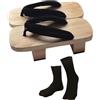APLVFFZH Zoccoli Giapponesi in Legno, Scarpe Giapponesi per Tutti I Giorni, Dormitorio, Spiaggia, Casa, Taglia UE 38