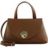 Coccinelle Pelle borsa a tracolla Nikla Handbag Double Grainy Leather Noir/Cognac nero